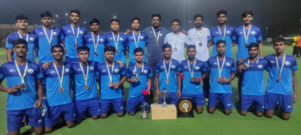 hockey MP Sports: मध्य प्रदेश राज्य पुरूष हॉकी अकादमी की सब जूनियर टीम ने जीता कांस्य पदक