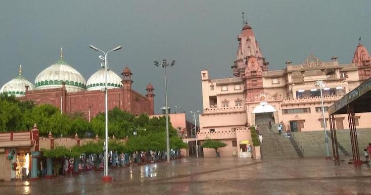 श्रीकृष्ण जन्मस्थान की चोटी पर लगा लाउडस्पीकर बंद, CM योगी के आदेश का असर 1 mathura mandir श्रीकृष्ण जन्मस्थान की चोटी पर लगा लाउडस्पीकर बंद, CM योगी के आदेश का असर