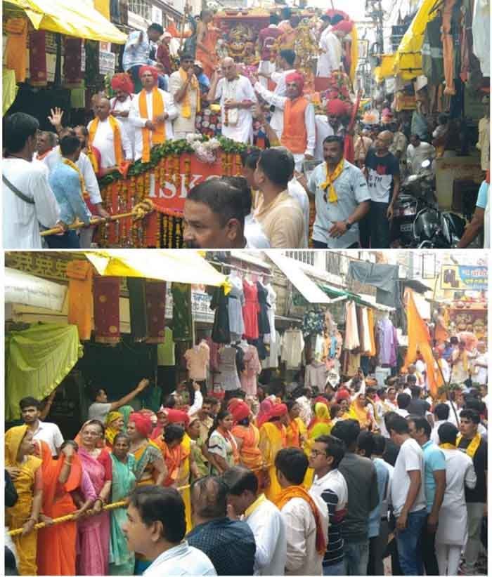1 jpeg 5 धार नगर में भगवान श्री जगन्नाथ की विशाल रथ यात्रा निकाली गई