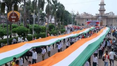 5 25 ग्वालियर के स्कूली बच्चों ने निकाली भव्य एवं आकर्षक तिरंगा यात्रा