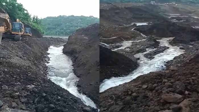 कारम नदी बांध के टूटने का खतरा कम हुआ, चैनल बनाकर सुरक्षित तरीके से निकाला जा रहा है पानी 1 dhar dam कारम नदी बांध के टूटने का खतरा कम हुआ, चैनल बनाकर सुरक्षित तरीके से निकाला जा रहा है पानी