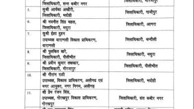 tranasfer IAS Transfer in UP: 10 जिलों के डीएम समेत 14 आईएएस अधिकारियों का तबादला