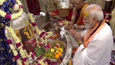 1 81 1 प्रधानमंत्री मोदी ने महाकालेश्वर मन्दिर में पूजा-अर्चना एवं आरती की