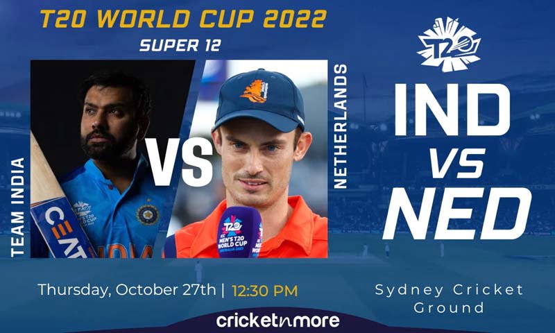 IND vs NED T20 WC: नीदरलैंड से भारत को आज रहना होगा सावधान, बारिश बिगाड़ सकती है खेल 1 Untitled 1 3 IND vs NED T20 WC: नीदरलैंड से भारत को आज रहना होगा सावधान, बारिश बिगाड़ सकती है खेल