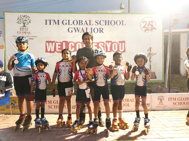 फास्ट्रेक स्केटिंग अकैडमी के बच्चों ने 12 पदक किये अपने नाम 1 Fastrack Skating Academy