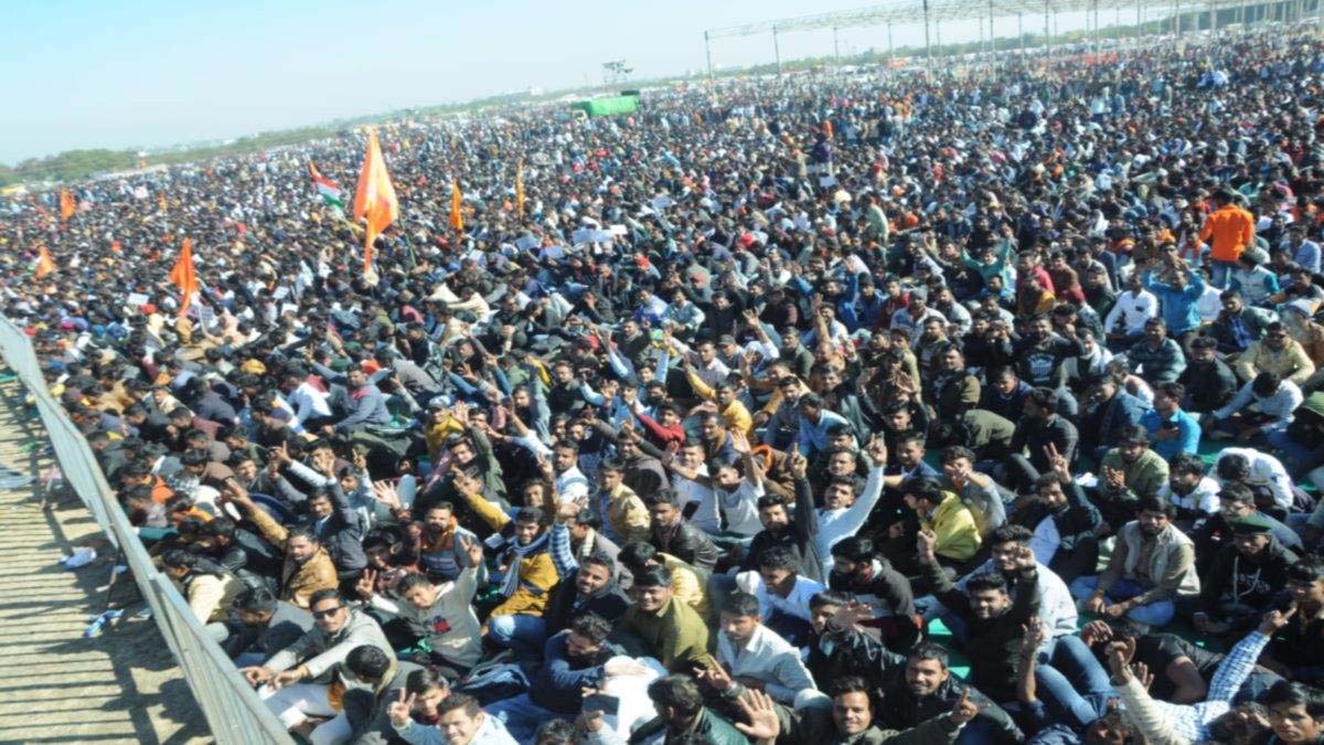 MP Breaking News : करणी सेना के आंदोलन में उमड़ा जनसैलाब, लाखों लोग हुए शामिल 1 karni sena