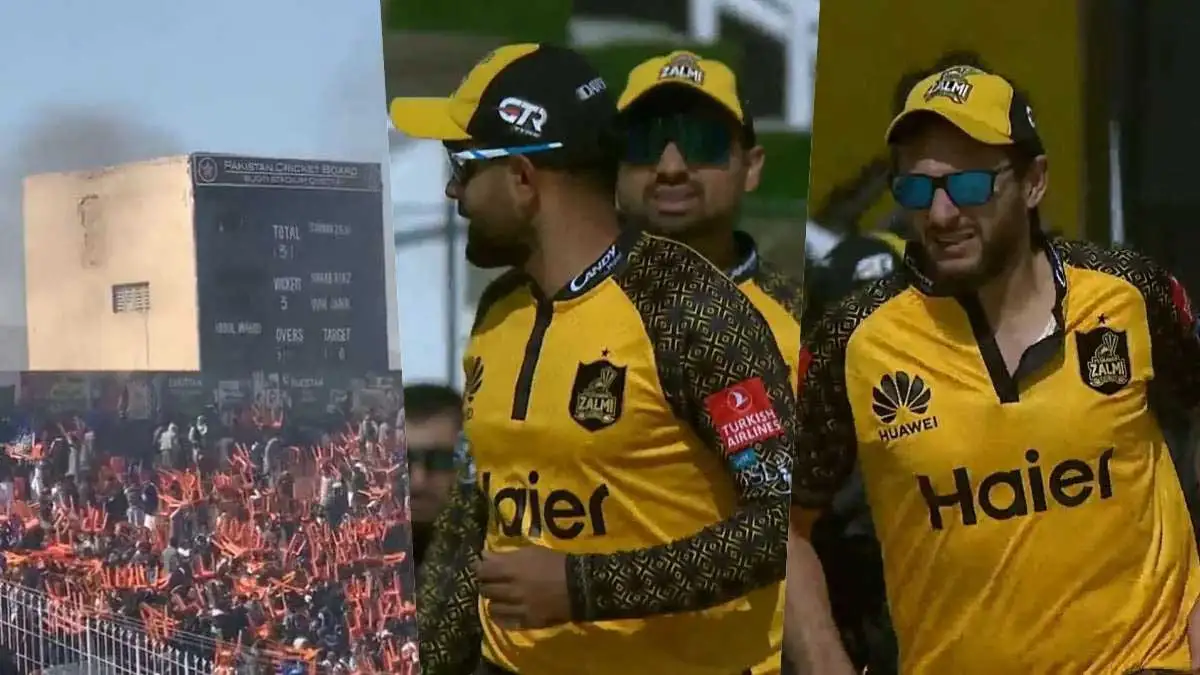 PSL का प्रदर्शनी मैच खेल रहे थे बाबर आजम - शाहिद अफरीदी, स्टेडियम के पास हो गया आतंकी हमला 1 psl