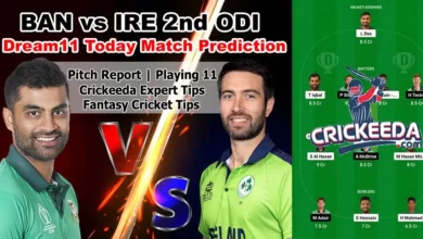 BAN vs IRE 2nd ODI Dream11 Prediction Today Match