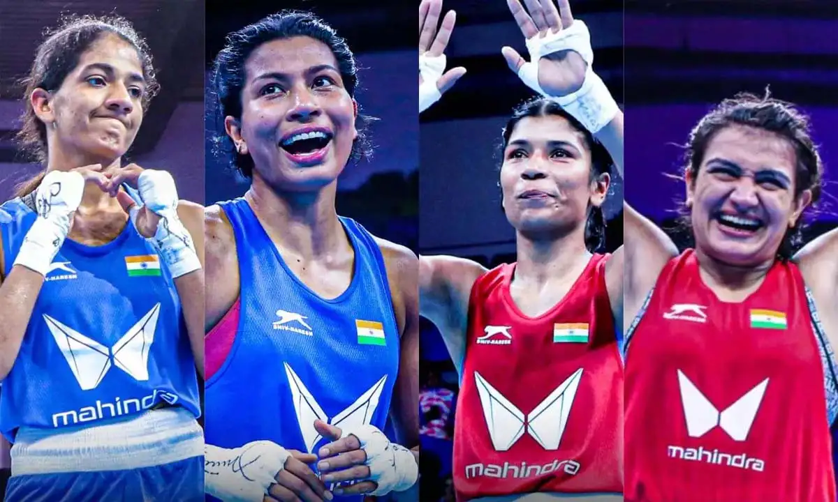 Women's World Championships : भारत के चार पदक पक्के 1 Indian Woman Boxer