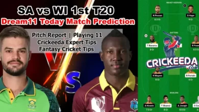 SA vs WI 1st T20 Dream11 Prediction Today Match