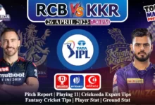 RCB vs KKR Dream11 Prediction Today Match