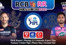 RCB vs RR Dream11 Prediction Today Match