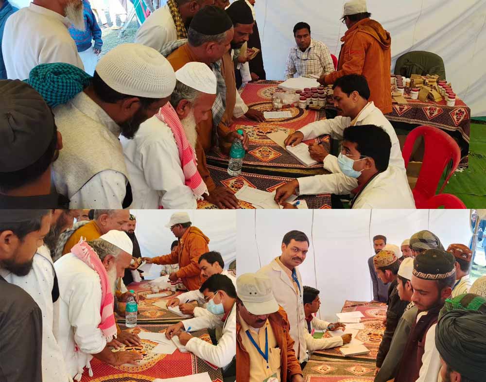 4 MP News: इंटखेड़ी भोपाल मे आयोजित आलमी तब्लीगी इस्तिमा 2023 में आयुष विभाग द्वारा संचालित किये जा रहे निशुल्क चिकित्सा शिविर