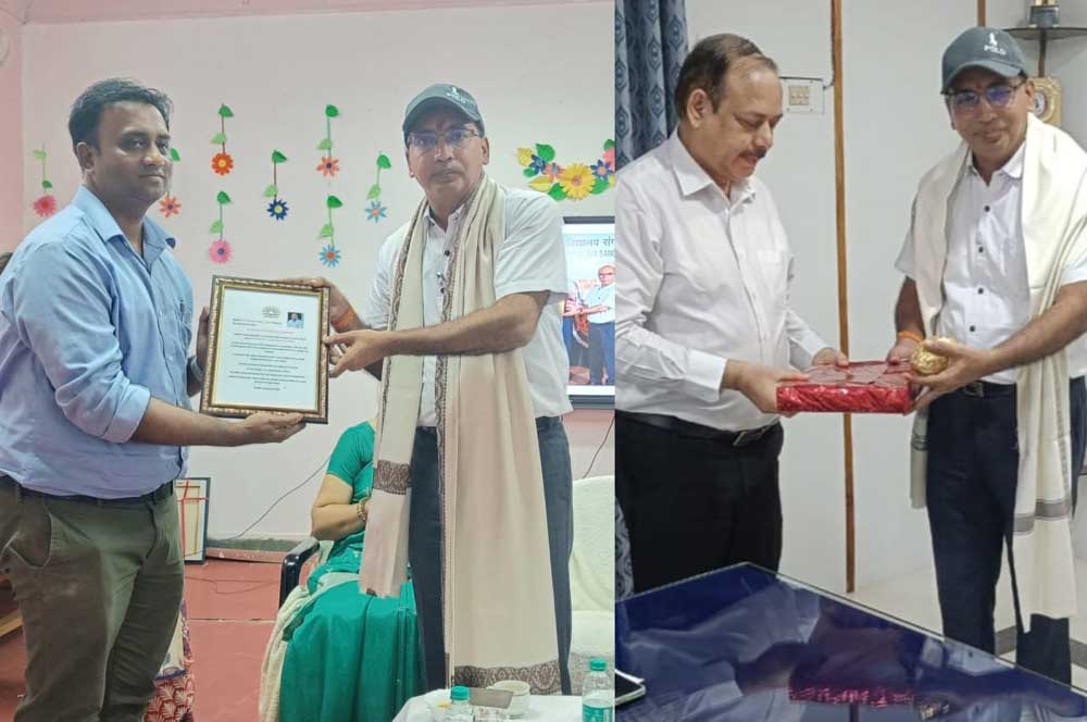 सेवानिवृति पर केंद्रीय विद्यालय चिरमिरी के प्राचार्य को दी गई भावभीनी विदाई 1 02 सेवानिवृति पर केंद्रीय विद्यालय चिरमिरी के प्राचार्य को दी गई भावभीनी विदाई