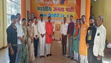 8A 4 जिला भाजपा कार्यालय में मनाई रानी दुर्गावती की प्रतिमा 500 वी जयंती