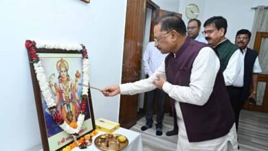CM sai 14 मुख्यमंत्री ने भगवान धन्वंतरि की पूजा अर्चना कर प्रदेशवासियों के लिए माँगा आरोग्य का वरदान