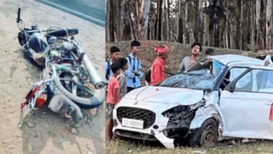 chhattisgarh 01 1 19 छत्तीसगढ़-कोरबा में बाइक को भीषण टक्कर मारकर हवा में पलटी कार, हादसे में भाभी की गई जान