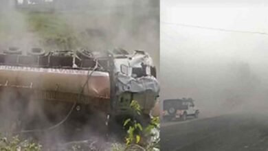chhattisgarh 01 1 8 छत्तीसगढ़-पेंड्रा में एसिड से भरा टैंकर पलटा, जहरीला धुआं फैला, चालक फरार
