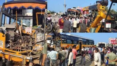 chhattisgarh 06 1 15 छत्तीसगढ़-धमतरी में पुलिस बस ने ट्रक को मारी टक्कर, 15 पुलिस जवान घायल और तीन गंभीर
