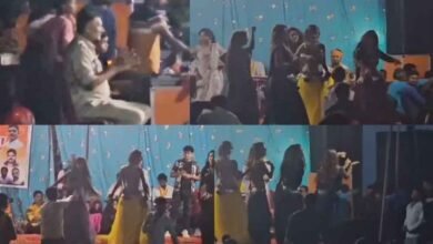 chhattisgarh 08 1 8 छत्तीसगढ़-कोरियान में नवरात्रि पर दरोगा जी आई लव यू गाने पर डांसरों ने लगाए ठुमके, रातभर हुई नोटों की बरसात