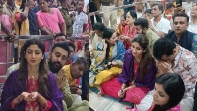 18A 49 अभिनेत्री शिल्पा शेट्टी और उनके पति राज कुंद्रा महाकाल के दर्शन करने पहुंचे