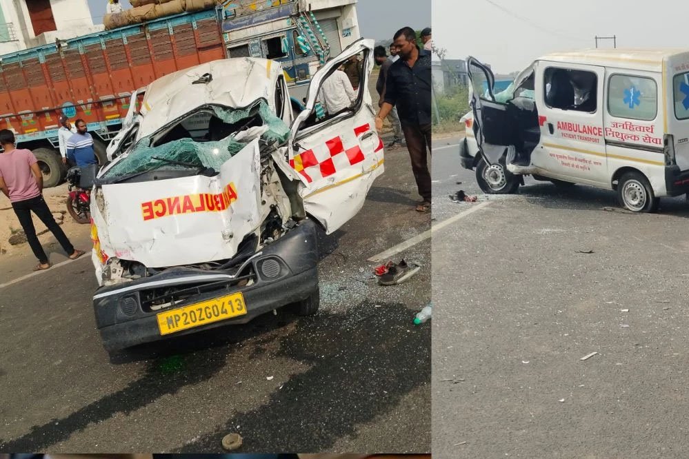 सिवनी में तेज रफ्तार एंबुलेंस की 2 बाइक से भिड़त , तीन की मौत, दो घायल 1 23A 55 सिवनी में तेज रफ्तार एंबुलेंस की 2 बाइक से भिड़त , तीन की मौत, दो घायल