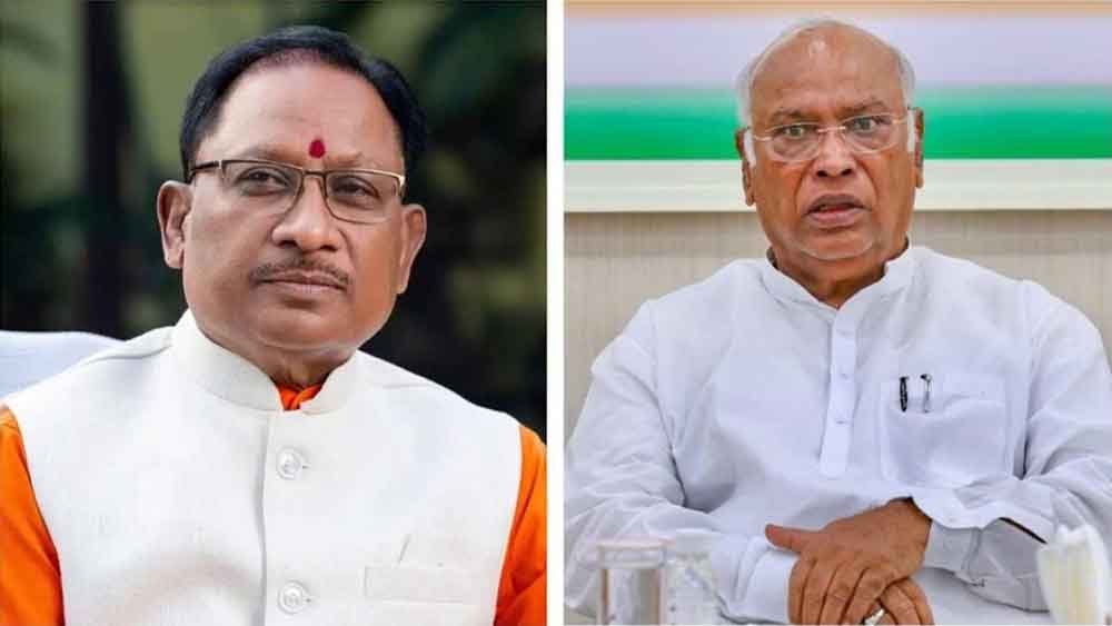 छत्तीसगढ़-CM साय ने खड़गे के बयान पर साधा निशाना, ‘कांग्रेस के वादों की तरह नीति-नीयत भी ही नकली’ 1 Chhattisgarh 12 1 1 छत्तीसगढ़-CM साय ने खड़गे के बयान पर साधा निशाना, ‘कांग्रेस के वादों की तरह नीति-नीयत भी ही नकली’