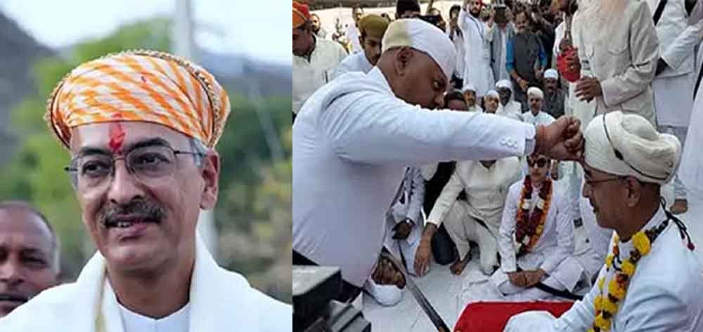 राजस्थान-चित्तौड़गढ़ में एकलिंगनाथ के 77वें दीवान बने विश्वराज सिंह मेवाड़, अंगूठे पर तलवार से चीरा लगाकर किया राजतिलक 1 Rajasthan 02 1 20 राजस्थान-चित्तौड़गढ़ में एकलिंगनाथ के 77वें दीवान बने विश्वराज सिंह मेवाड़, अंगूठे पर तलवार से चीरा लगाकर किया राजतिलक