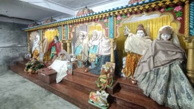 bhagwan1 शहर में ठंड ने जोर पकड़ना शुरू कर दिया, मंदिरों में प्रतिमाओं को ओढ़ाई जाने लगी शाल