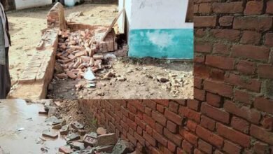 school 13 लिधौरा तहसील के गोटेट गांव में एक शासकीय प्राइमरी स्कूल में बने हैंडवाश यूनिट की दीवार गिरने से चार बच्चे घायल