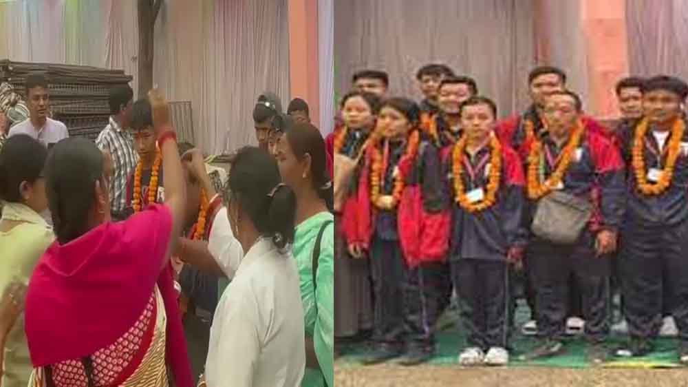 छत्तीसगढ़-रायपुर में 24वीं राष्ट्रीय वनवासी क्रीड़ा प्रतियोगिता में पहुंचे अंडमान और मणिपुर के जनजातीय खिलाड़ी, गाजे-बाजे के साथ स्वागत 1 Cg 05 1 8 छत्तीसगढ़-रायपुर में 24वीं राष्ट्रीय वनवासी क्रीड़ा प्रतियोगिता में पहुंचे अंडमान और मणिपुर के जनजातीय खिलाड़ी, गाजे-बाजे के साथ स्वागत