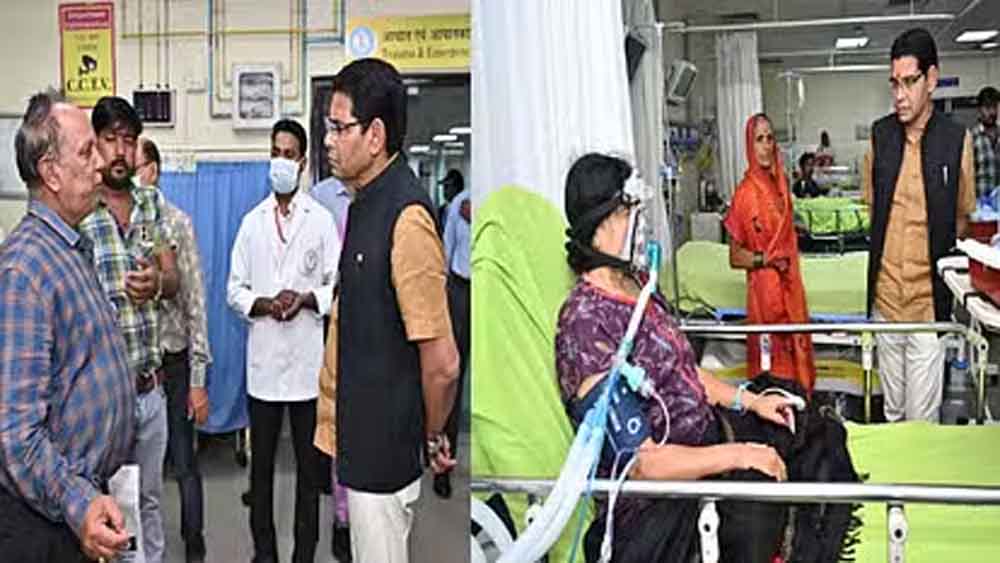 छत्तीसगढ़-रायपुर के एम्स और मेकाहारा अस्पताल पहुंचे राजस्व मंत्री टंकराम वर्मा, मरीजों से स्वास्थ्य की ली जानकारी 1 Chhattisgarh 08 1 3 छत्तीसगढ़-रायपुर के एम्स और मेकाहारा अस्पताल पहुंचे राजस्व मंत्री टंकराम वर्मा, मरीजों से स्वास्थ्य की ली जानकारी