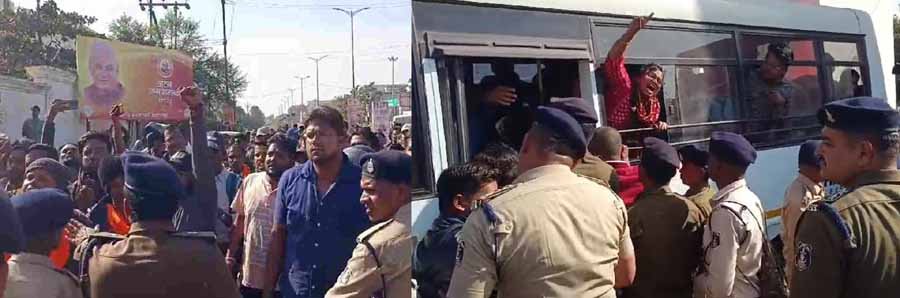 1 12 नौकरी से हटाए जाने पर बीएड सहायक शिक्षकों ने भाजपा कार्यालय में किया प्रदर्शन, शिक्षकों ने दी गिरफ्तारी