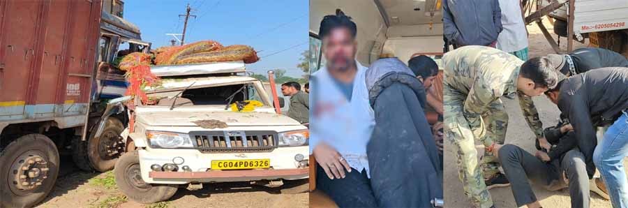 रायपुर-जबलपुर नेशनल हाईवे सड़क हादसा : तेज रफ्तार पिकअप और ट्रक के बीच जबरदस्त भिड़ंत, दोनों ड्राइवर गंभीर रूप से घायल 1 3 120 रायपुर-जबलपुर नेशनल हाईवे सड़क हादसा : तेज रफ्तार पिकअप और ट्रक के बीच जबरदस्त भिड़ंत, दोनों ड्राइवर गंभीर रूप से घायल