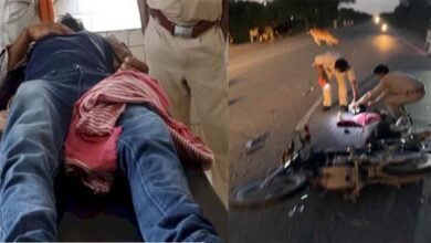Cg 03 1 13 छत्तीसगढ़-रामानुजगंज में बाइक फिसलने से घायल हुआ युवक, लोगों ने अस्पताल पहुंचाकर बचाई जान