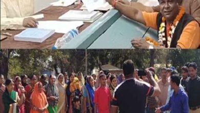 Cg 04 1 23 CG News: छत्तीसगढ़-महासमुंद में प्रकाश चंद्राकर ने भाजपा से की बगावत, गाजे-बाजे के साथ किया नामांकन