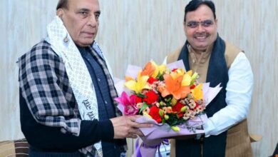 Rajasthan 02 1 9 राजस्थान-मुख्यमंत्री भजन लाल शर्मा पहुंचे नई दिल्ली, केन्द्रीय मंत्री राजनाथ-निर्मला सीतारमण-खट्टर और शेखावत से की भेंट