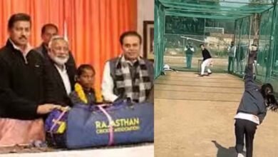 Rajasthan 03 1 4 राजस्थान क्रिकेट एसोसिएशन ने प्रतापगढ़ की सुशीला 'बुमराह' को लिया गोद, खेल मंत्री को अभ्यास सत्र में किया क्लीन बोल्ड