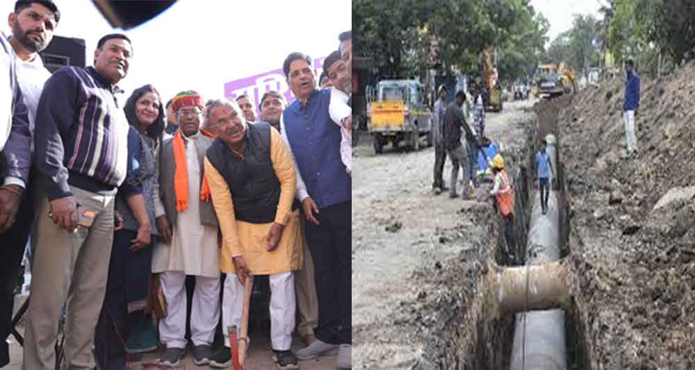 Rajasthan 04 1 8 राजस्थान-अजमेर में विधानसभा अध्यक्ष देवनानी ने दी 6.23 करोड़ की सौगातें, सड़क निर्माण और पाईप लाईन का किया शुभारंभ