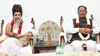 shay मुख्यमंत्री विष्णु देव साय से सद्गुरु श्री ऋतेश्वर जी महाराज ने की सौजन्य मुलाकात