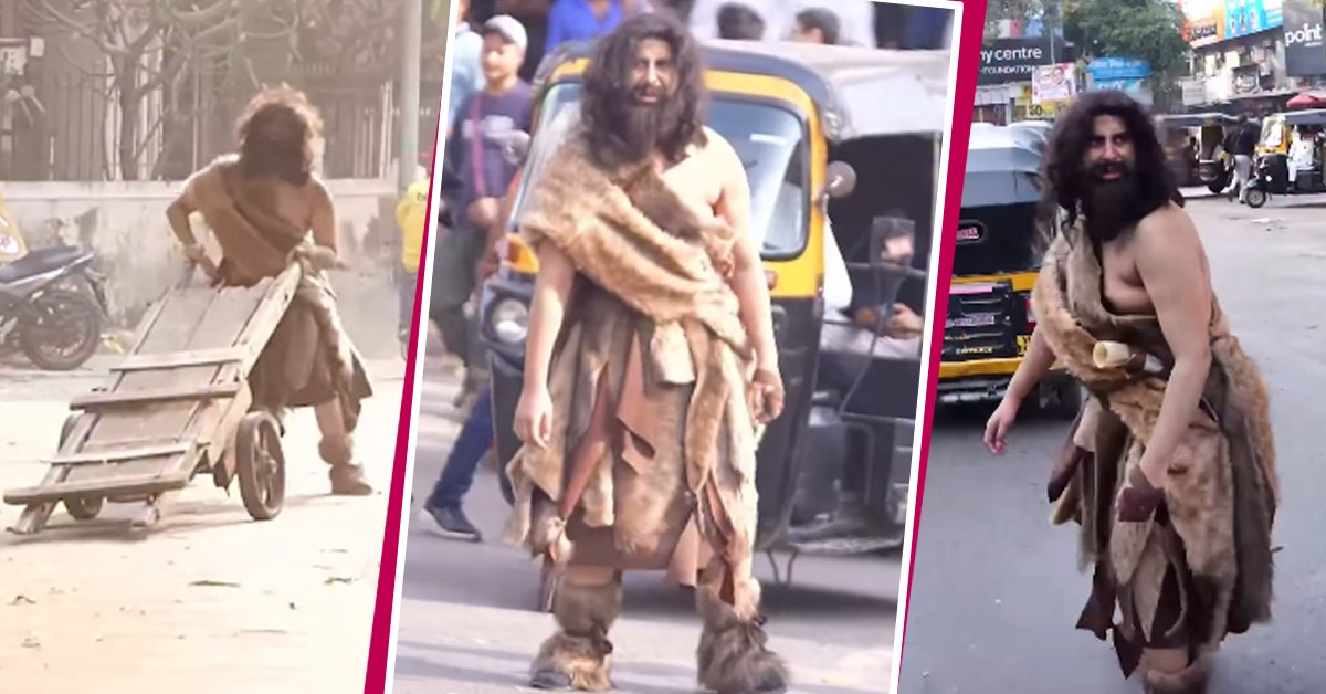 Viral Video:आदिमानव बन सड़क पर भटक रहा था एक्टर, वीडियो हुआ वायरल... 1 viral video actor news