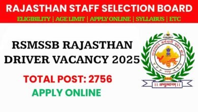 Recruitment 2756 Driver Posts Rajasthan