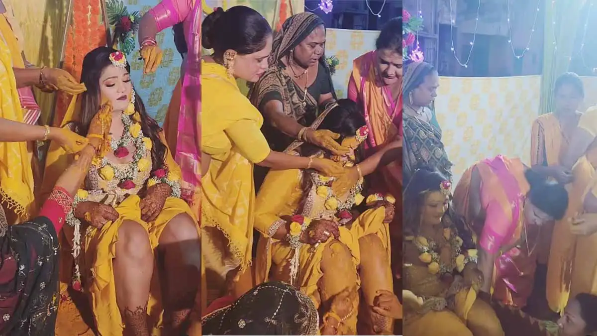 Viral Video: हल्दी के बाद दुल्हन हुई असहज, लोगों ने दिए धांसू कमेंट 1 Viral Video IN Haldi
