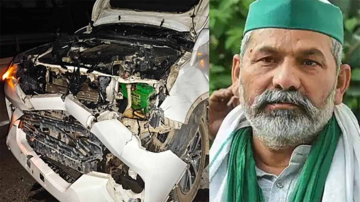 Desh News: किसान नेता राकेश TIKAIT की कार के नीलगाय से टकराने से बाल-बाल बचे 1 Desh News TIKAIT