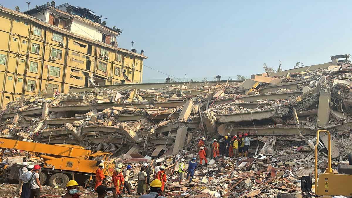Myanmar Earthquake में मरने वालों की संख्या बढ़कर 1700 हुई, जीवित बचे लोगों की तलाश जारी 1 Myanmar Earthquake