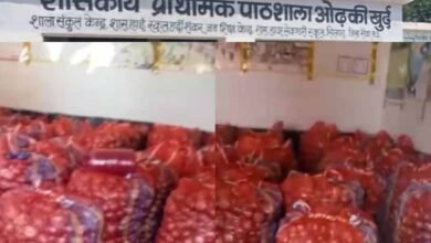 MP News Rewa SCHOOL Turned Onion Warehouse