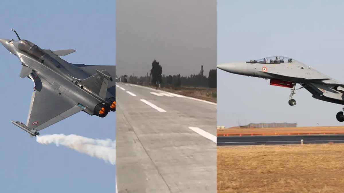 UP News: शाहजहांपुर में भारत की हवाई ताकत को मिला नया रनवे, हवाई पट्टी से राफेल व जगुआर ने भरी उड़ान 1 UP News