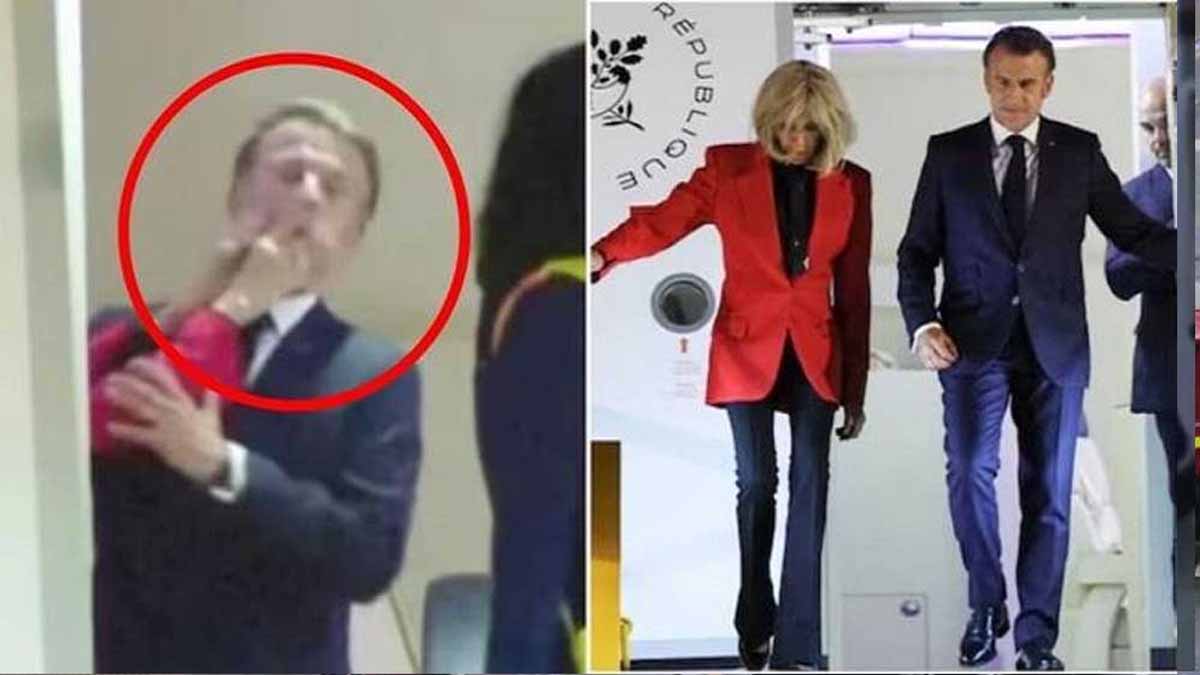 Videsh News: FRANCE के राष्ट्रपति इमैनुएल मैक्रों को पत्नी ने सरेआम जड़ा थप्पड़, देखें Viral Video 1 Videsh News FRENCH President Slapped