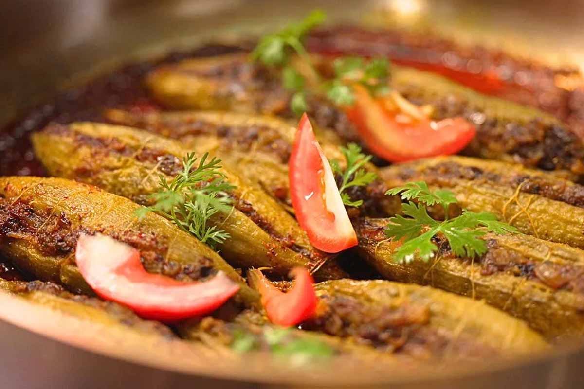 Bitter gourd made in mustard oil