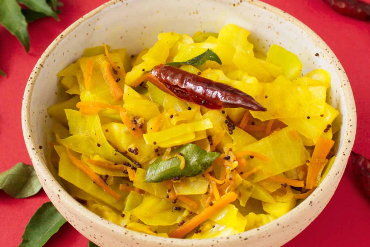 Cabbage vegetable made in mustard oil
